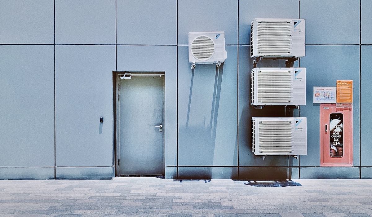 Pompe à chaleur installée en extérieur